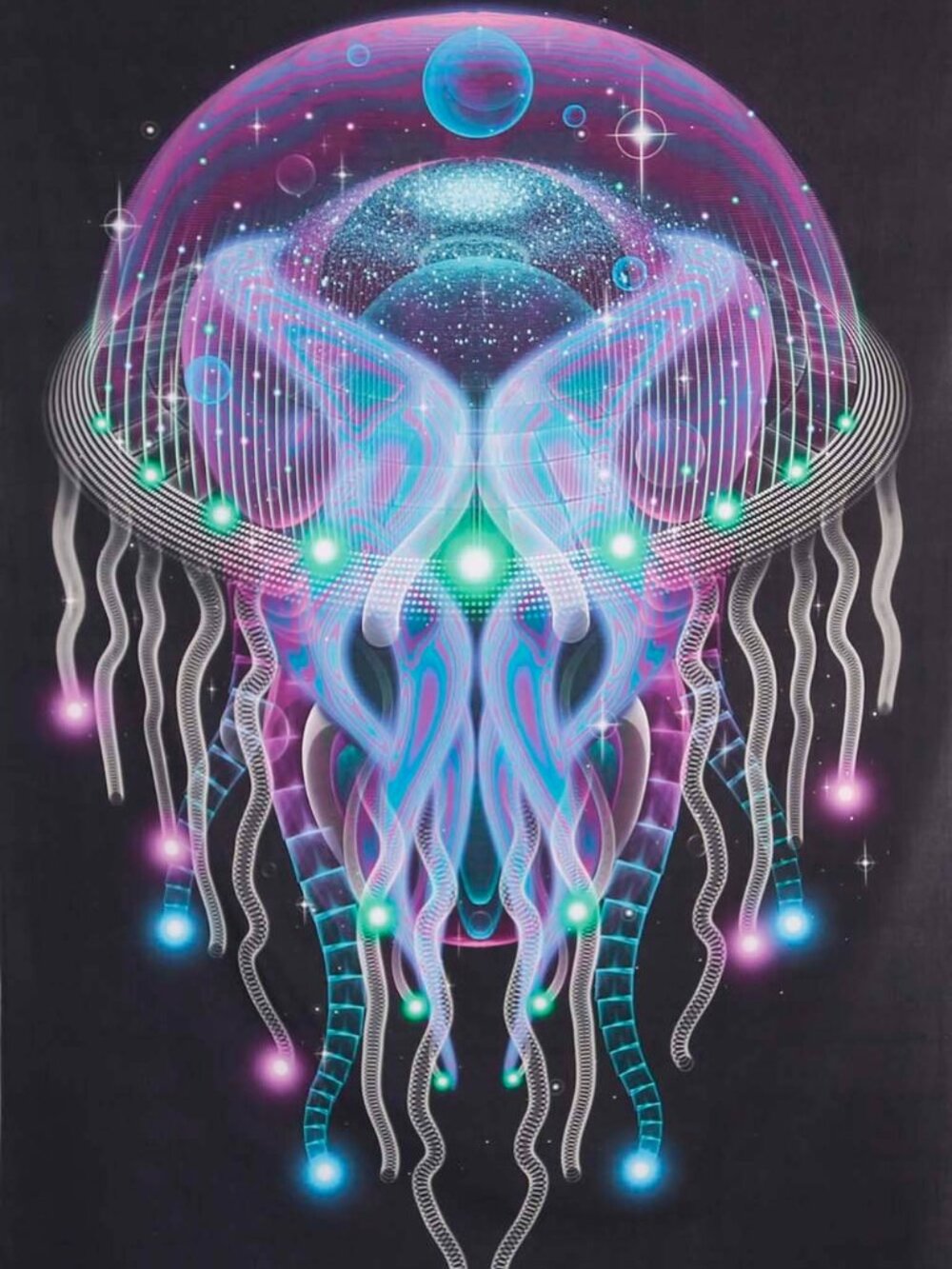 Heady Art Print Tapestry Psychezoa Luminosum